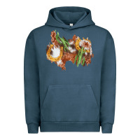 Pigment Midnight Navy horseshoe cowhide cactus patch Urban Hoodie - AdoDesignShop