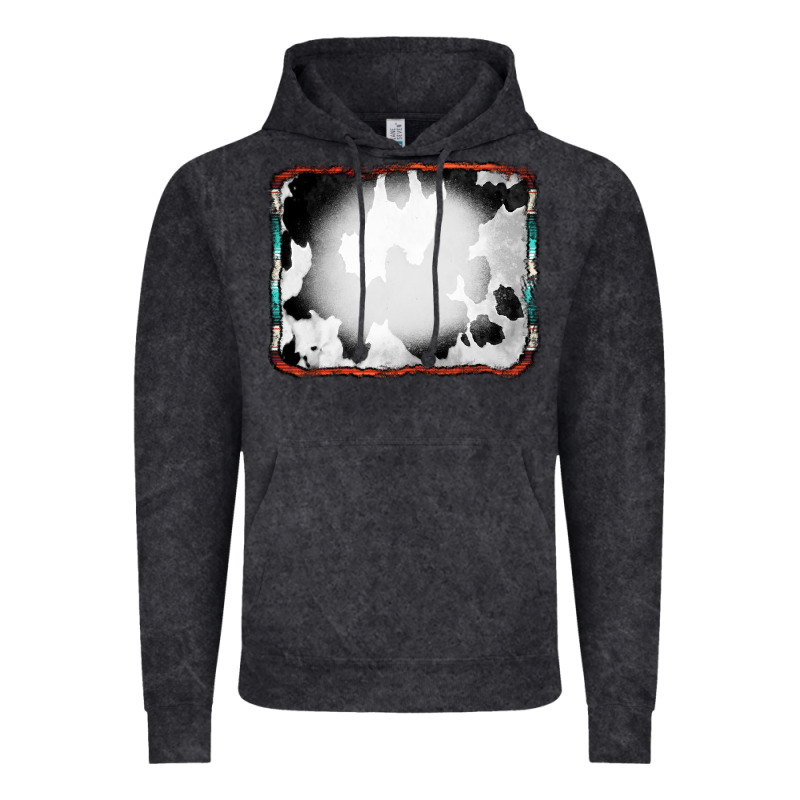 Cowhide Background With Bleach Serape Frame Vintage Hoodie by CowCowDesign | Teevron
