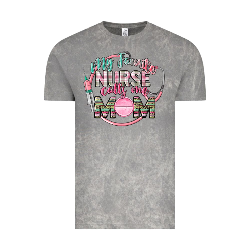 My Favorite Nurse Calls Me Mom Vintage Tee by CowGirlArtShop | Teevron