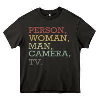 Person Woman Man Camera Tv Heavy Core Tee | Teevron
