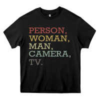 Black Person Woman Man Camera Tv Heavy Core Tee - Bettercallsaul