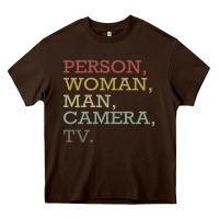 Chocolate Brown Person Woman Man Camera Tv Heavy Core Tee - Bettercallsaul