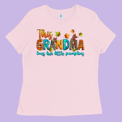 Customized This Grandma Loves Her Little Pumpkins Ladies Tee Designed By Texasbilliewilder