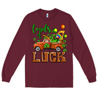 Burgundy St. Patrick's Day loads of truck Long Sleeve Tee - OliviaCreatesArt