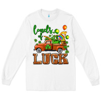 White St. Patrick's Day loads of truck Long Sleeve Tee - OliviaCreatesArt