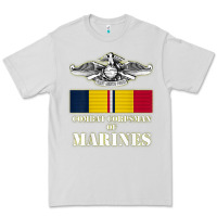 Dove Grey Eagle FMF Corpsman 8404 T Back Design Premium Tee - longCreatives