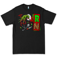 Black Christmas Character  Nurse Premium Tee - NancyCooperArtShop