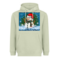 Matcha snowy christmas snowman Heavyweight Hoodie - BarkalooDesign