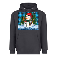 Smoke snowy christmas snowman Heavyweight Hoodie - BarkalooDesign