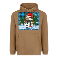 Toasted Coconut snowy christmas snowman Heavyweight Hoodie - BarkalooDesign