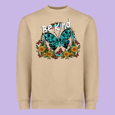 Be Kind Heavyweight Sweatshirt Designed By Sublimationcraftshop