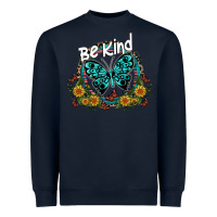 Navy be kind Heavyweight Sweatshirt - SublimationCraftShop