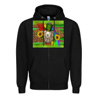 Black st patricks sheep sunflowers rainbow serape leopard glitter Zipper Hoodie - Artiststas