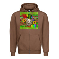 Chestnut st patricks sheep sunflowers rainbow serape leopard glitter Zipper Hoodie - Artiststas