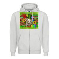 Dove Grey st patricks sheep sunflowers rainbow serape leopard glitter Zipper Hoodie - Artiststas