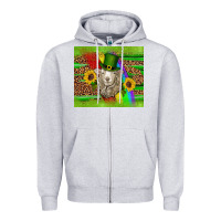 Heather Grey st patricks sheep sunflowers rainbow serape leopard glitter Zipper Hoodie - Artiststas