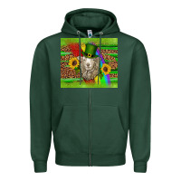Sports Green st patricks sheep sunflowers rainbow serape leopard glitter Zipper Hoodie - Artiststas