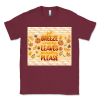 Burgundy fall breeze crunchy leaves Classic Tee - TumblerDesignByShophia