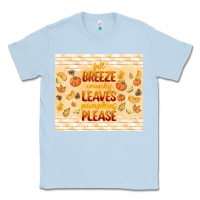 Dusty Blue fall breeze crunchy leaves Classic Tee - TumblerDesignByShophia