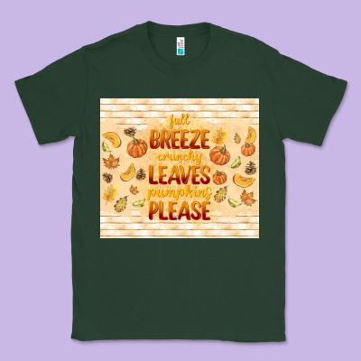 Fall Breeze Crunchy Leaves Classic Tee Designed By Tumblerdesignbyshophia
