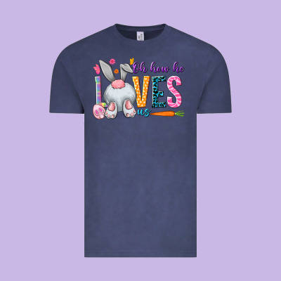 Oh How He Loves Us Easter Day Vintage Tee Designed By Howdyjamesfarm