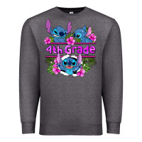 Charcoal Heather preview flower stitch  4th grade Premium Sweatshirt - AdoDesignShop