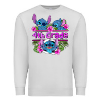 Dove Grey preview flower stitch  4th grade Premium Sweatshirt - AdoDesignShop