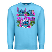 Ocean Blue preview flower stitch  4th grade Premium Sweatshirt - AdoDesignShop