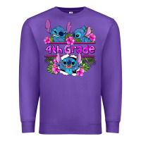 Purple preview flower stitch  4th grade Premium Sweatshirt - AdoDesignShop
