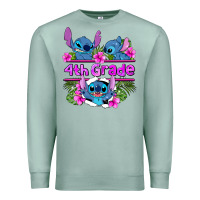 Seafoam preview flower stitch  4th grade Premium Sweatshirt - AdoDesignShop