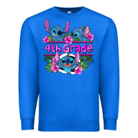 True Royal preview flower stitch  4th grade Premium Sweatshirt - AdoDesignShop