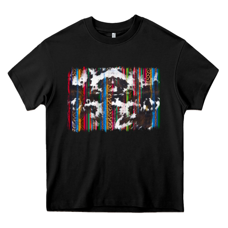 Cowhide, Leopard Serape Backgraund Heavy Core Tee by JahusDesignShop | Teevron