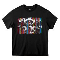 Black cowhide, leopard serape backgraund Heavy Core Tee - JahusDesignShop