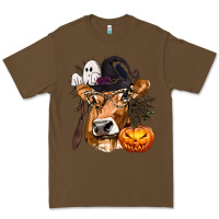 Cacao Boo Heifer Cow Halloween Premium Tee - texasbilliewilder