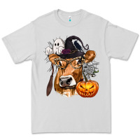 Dove Grey Boo Heifer Cow Halloween Premium Tee - texasbilliewilder