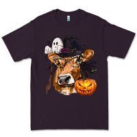 Plum Boo Heifer Cow Halloween Premium Tee - texasbilliewilder