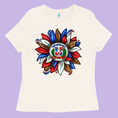 Dominican Sunflower Ladies Tee Designed By Texasbilliewilder