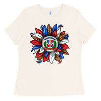Bone dominican sunflower Ladies Tee - texasbilliewilder