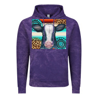 Cloud Purple Cow Tumbler Vintage Hoodie - CowCowDesign
