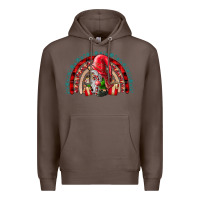 Coffee Christmas Gnome Premium Hoodie - CowhideDigitalArt