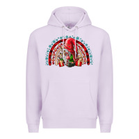 Lilac Christmas Gnome Premium Hoodie - CowhideDigitalArt