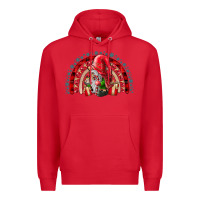 Red Christmas Gnome Premium Hoodie - CowhideDigitalArt