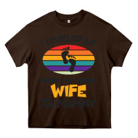 Chocolate Brown I Leveled Up From Wife To Mommy Heavy Core Tee - Bettercallsaul