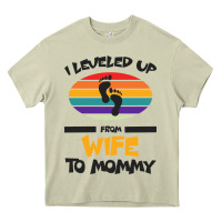 Mossy I Leveled Up From Wife To Mommy Heavy Core Tee - Bettercallsaul