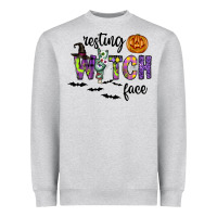 Resting Witch Face Heavyweight Sweatshirt | Teevron