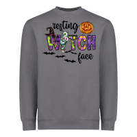 Storm Resting Witch Face Heavyweight Sweatshirt - CowhideDigitalArt