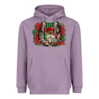 Lavender christmas horseshoe bull skull Heavyweight Hoodie - BarkalooDesign