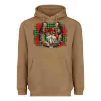 Toasted Coconut christmas horseshoe bull skull Heavyweight Hoodie - BarkalooDesign