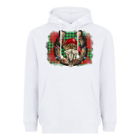 White christmas horseshoe bull skull Heavyweight Hoodie - BarkalooDesign