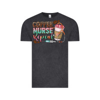 Vintage Black coffee nurse repeat Vintage Tee - CowGirlArtShop